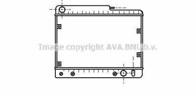AVA QUALITY COOLING ms2076 -  Радиатор, охлаждение двигателя